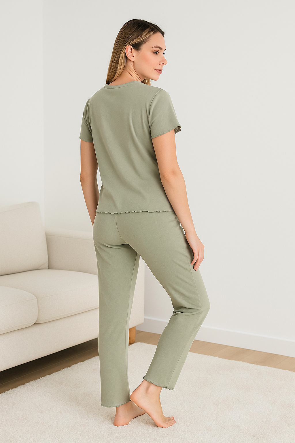 Women's Minimalist Lounge Pajama Set – Onyx Sleepwear