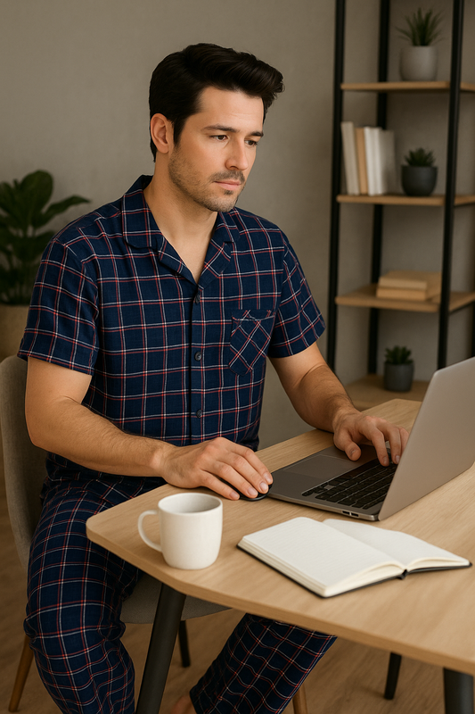 Men's Premium Checkered Loungewear Set - ONYX Loungewear