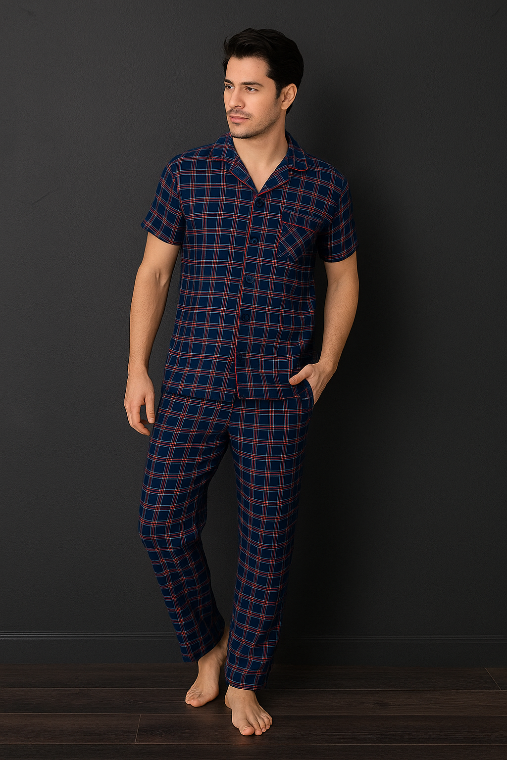 Men's Premium Checkered Loungewear Set - ONYX Loungewear