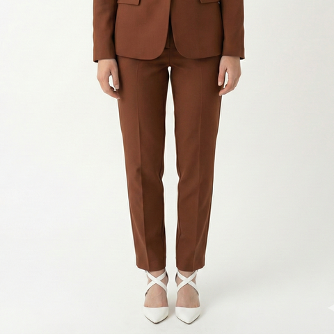 ФNYX Damen-Klassiker: Ein-Knopf-Anzugset – Taillierter Blazer &amp; Hose mit hohem Bund